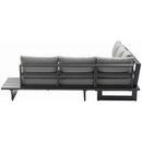 Meridian Maldives Grey Water Resistant Fabric Outdoor Patio Sectional (3 Boxes) IMAGE 4