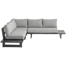 Meridian Maldives Grey Water Resistant Fabric Outdoor Patio Sectional (3 Boxes) IMAGE 5