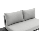 Meridian Maldives Grey Water Resistant Fabric Outdoor Patio Sectional (3 Boxes) IMAGE 7