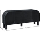 Meridian Casablanca Black Sideboard/Buffet IMAGE 9