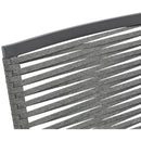 Meridian Maldives Grey Rope Fabric Outdoor Patio Dining Arm Chair IMAGE 8