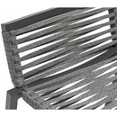 Meridian Maldives Grey Rope Fabric Outdoor Patio Barstool IMAGE 7