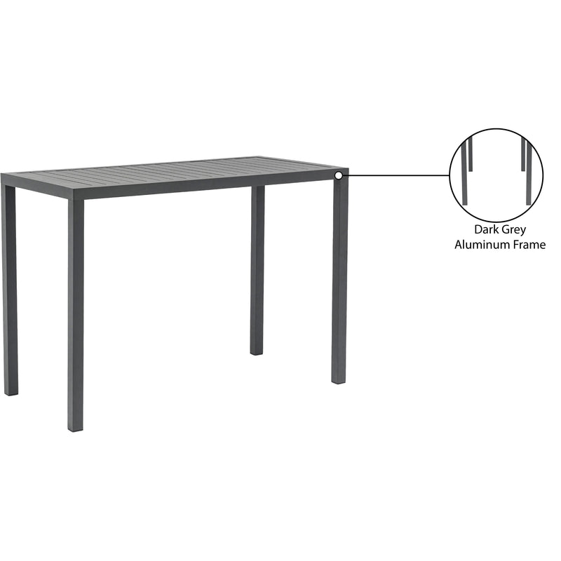 Meridian Maldives Outdoor Patio Rectangle Bar Table IMAGE 8