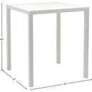 Meridian Maldives Outdoor Patio Square Bar Table IMAGE 7