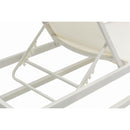 Meridian Maldives Cream Mesh Water Resistant Fabric Outdoor Patio Adjustable Sun Chaise Lounge Chair IMAGE 10