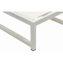 Meridian Maldives Cream Mesh Water Resistant Fabric Outdoor Patio Adjustable Sun Chaise Lounge Chair IMAGE 11