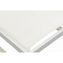 Meridian Maldives Cream Mesh Water Resistant Fabric Outdoor Patio Adjustable Sun Chaise Lounge Chair IMAGE 12