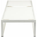 Meridian Maldives Cream Mesh Water Resistant Fabric Outdoor Patio Adjustable Sun Chaise Lounge Chair IMAGE 7