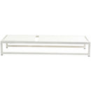 Meridian Maldives Cream Mesh Water Resistant Fabric Outdoor Patio Adjustable Sun Chaise Lounge Chair IMAGE 9