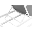 Meridian Maldives Grey Mesh Water Resistant Fabric Outdoor Patio Adjustable Sun Chaise Lounge Chair IMAGE 10