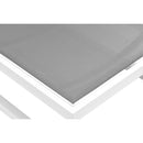 Meridian Maldives Grey Mesh Water Resistant Fabric Outdoor Patio Adjustable Sun Chaise Lounge Chair IMAGE 12