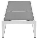 Meridian Maldives Grey Mesh Water Resistant Fabric Outdoor Patio Adjustable Sun Chaise Lounge Chair IMAGE 5