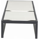 Meridian Maldives Cream Mesh Water Resistant Fabric Outdoor Patio Adjustable Sun Chaise Lounge Chair IMAGE 5