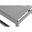 Meridian Maldives Grey Mesh Water Resistant Fabric Outdoor Patio Adjustable Sun Chaise Lounge Chair IMAGE 12