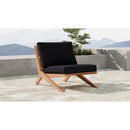 Meridian Tahiti Black Water Resistant Fabric Outdoor Chair IMAGE 2
