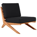 Meridian Tahiti Black Water Resistant Fabric Outdoor Chair IMAGE 4