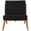 Meridian Tahiti Black Water Resistant Fabric Outdoor Chair IMAGE 5