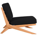 Meridian Tahiti Black Water Resistant Fabric Outdoor Chair IMAGE 6