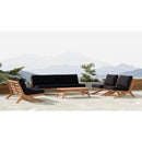 Meridian Tahiti Black Water Resistant Fabric Outdoor Sofa IMAGE 10