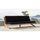 Meridian Tahiti Black Water Resistant Fabric Outdoor Sofa IMAGE 2