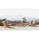 Meridian Tahiti Grey Water Resistant Fabric Outdoor Chair IMAGE 10