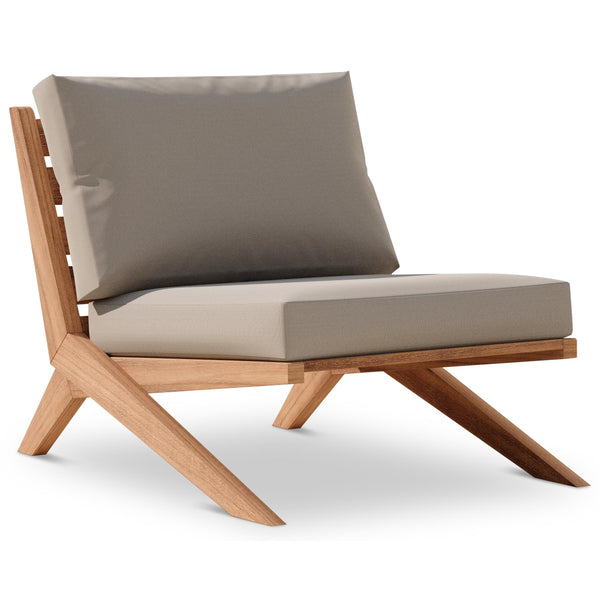 Meridian Tahiti Grey Water Resistant Fabric Outdoor Chair IMAGE 1