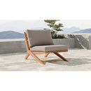Meridian Tahiti Grey Water Resistant Fabric Outdoor Chair IMAGE 2