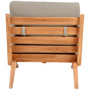 Meridian Tahiti Grey Water Resistant Fabric Outdoor Chair IMAGE 3