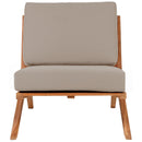 Meridian Tahiti Grey Water Resistant Fabric Outdoor Chair IMAGE 5