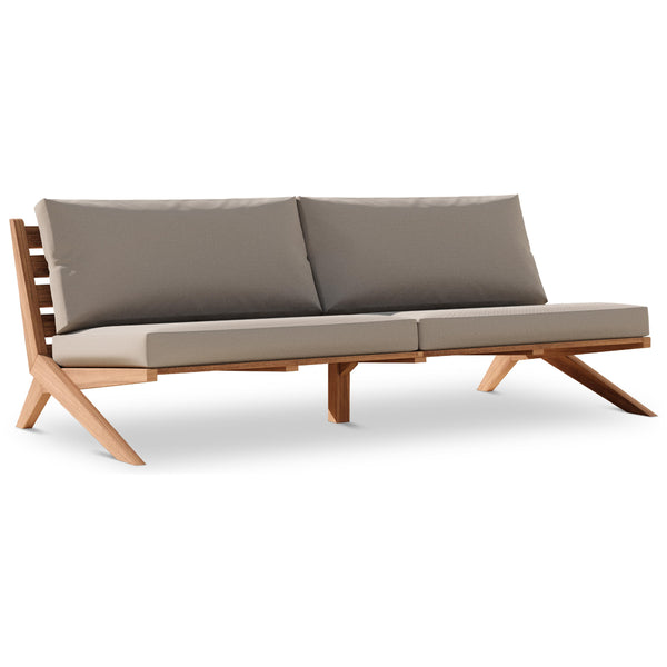 Meridian Tahiti Grey Water Resistant Fabric Outdoor Sofa IMAGE 1
