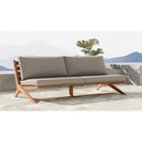 Meridian Tahiti Grey Water Resistant Fabric Outdoor Sofa IMAGE 2