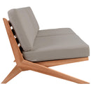 Meridian Tahiti Grey Water Resistant Fabric Outdoor Sofa IMAGE 6