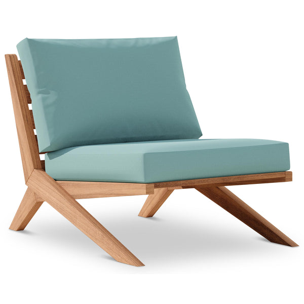 Meridian Tahiti Blue Water Resistant Fabric Outdoor Chair IMAGE 1