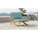 Meridian Tahiti Blue Water Resistant Fabric Outdoor Chair IMAGE 2