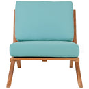 Meridian Tahiti Blue Water Resistant Fabric Outdoor Chair IMAGE 5