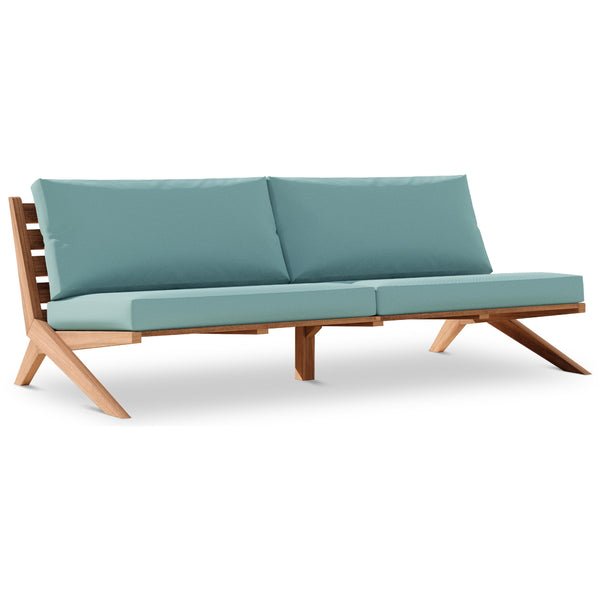 Meridian Tahiti Blue Water Resistant Fabric Outdoor Sofa IMAGE 1