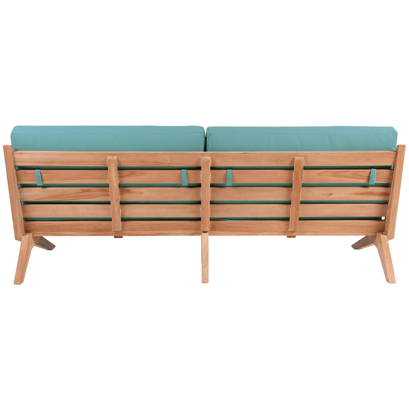 Meridian Tahiti Blue Water Resistant Fabric Outdoor Sofa IMAGE 3