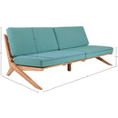 Meridian Tahiti Blue Water Resistant Fabric Outdoor Sofa IMAGE 8