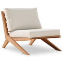 Meridian Tahiti Off White Water Resistant Fabric Outdoor Chair IMAGE 1