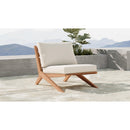 Meridian Tahiti Off White Water Resistant Fabric Outdoor Chair IMAGE 2