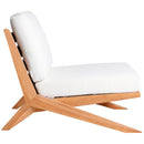 Meridian Tahiti Off White Water Resistant Fabric Outdoor Chair IMAGE 6