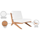 Meridian Tahiti Off White Water Resistant Fabric Outdoor Chair IMAGE 9