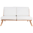 Meridian Tahiti Off White Water Resistant Fabric Outdoor Loveseat IMAGE 5