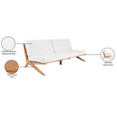 Meridian Tahiti Off White Water Resistant Fabric Outdoor Sofa IMAGE 9
