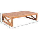 Meridian Anguilla Natural Teak Outdoor Coffee Table IMAGE 6
