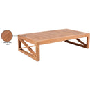 Meridian Anguilla Natural Teak Outdoor Coffee Table IMAGE 7