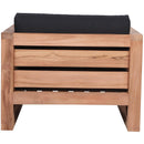 Meridian Anguilla Black Water Resistant Fabric Outdoor Chair IMAGE 3