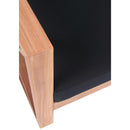 Meridian Anguilla Black Water Resistant Fabric Outdoor Chair IMAGE 7