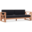 Meridian Anguilla Black Water Resistant Fabric Outdoor Sofa IMAGE 1