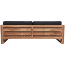 Meridian Anguilla Black Water Resistant Fabric Outdoor Sofa IMAGE 3